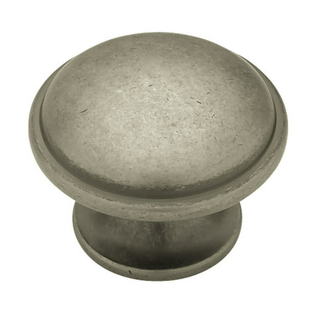 Liberty PN0836-BSN-C 36mm Wide Base Round Cabinet Hardware Knob Classic Traditionals 